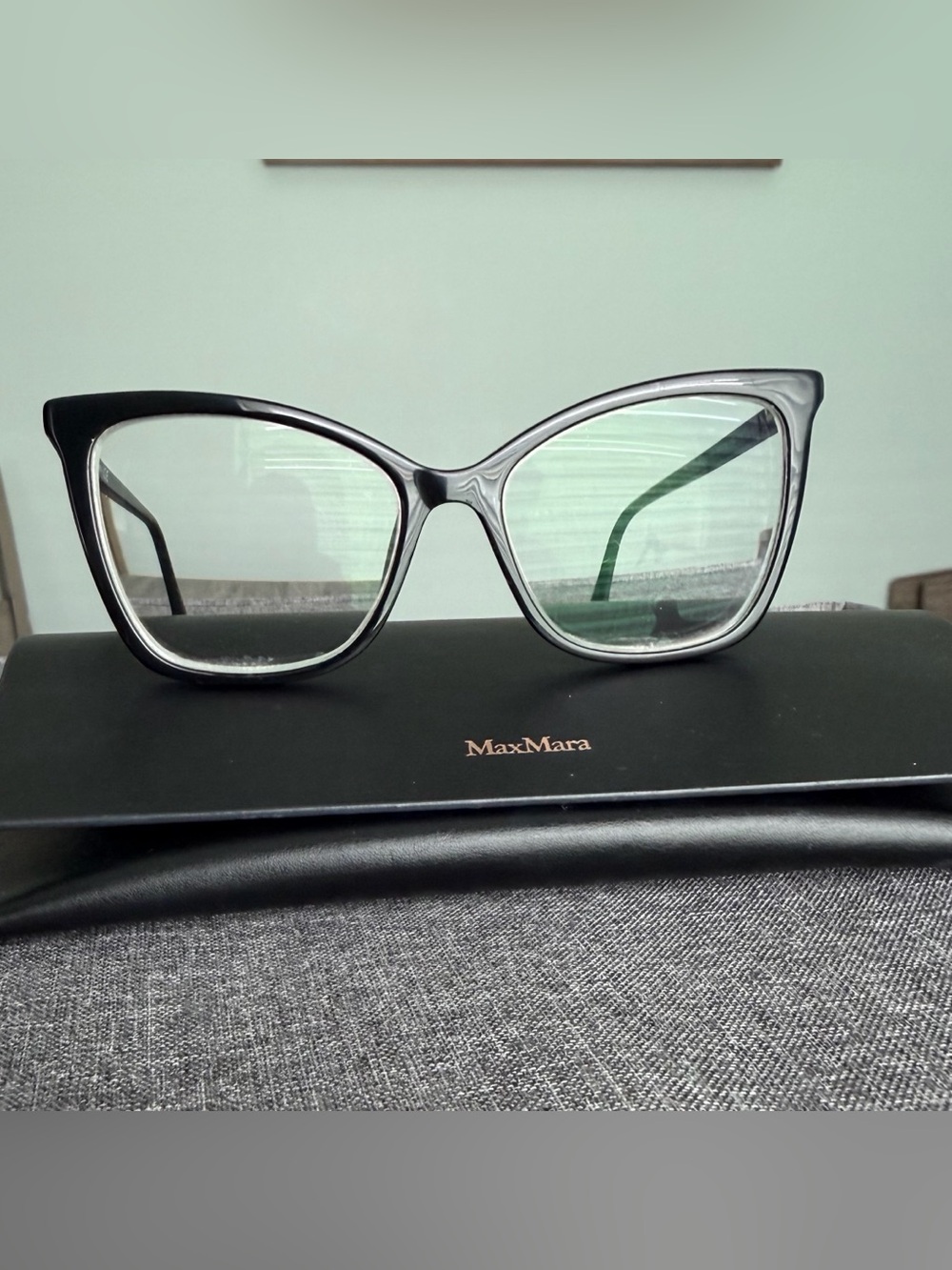 MaxMara Black Cat-Eye Optical Frames